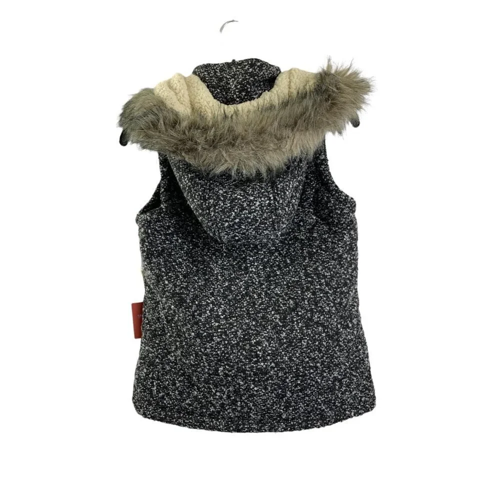 Mossimo Supply CO. Women's Black & White Puffed Vest - Picture 2 of 6